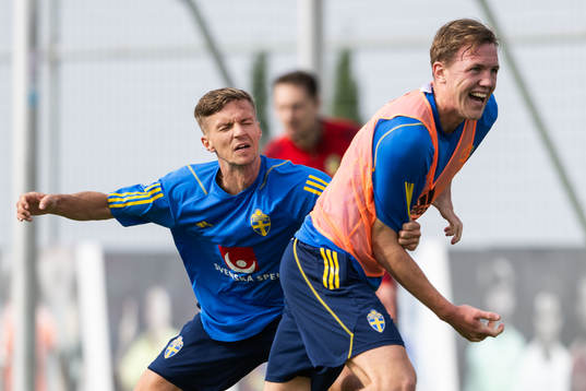 Samuel Leach Holm and Adam Carlén of the Swedish men's