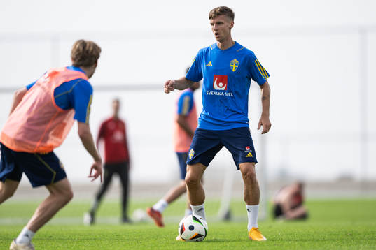 Samuel Leach Holm of the Swedish men's football national
