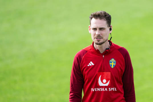 Interim coach Daniel Bäckström of the Swedish men's