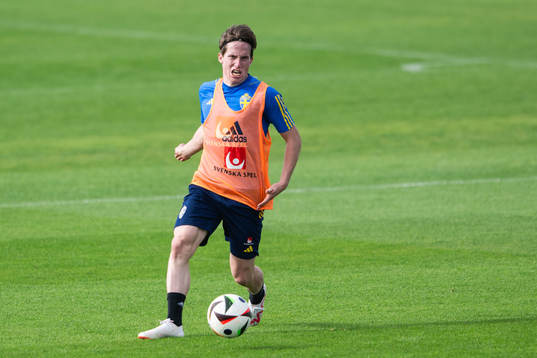 Johan Karlsson of the Swedish men's football national team