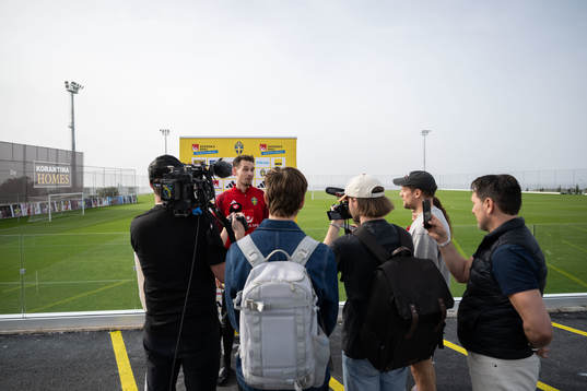 Interim coach Daniel Bäckström of the Swedish men's