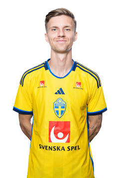 Samuel Leach Holm of the Swedish men's football national