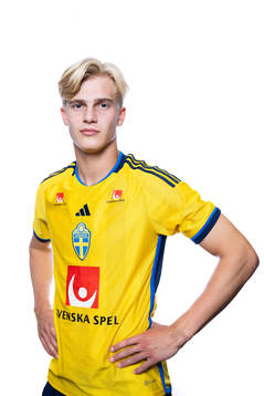 Lucas Bergvall of the Swedish men's football national team