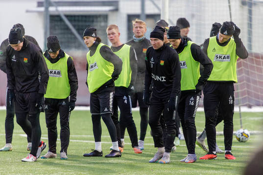 GAIS spelare en träning