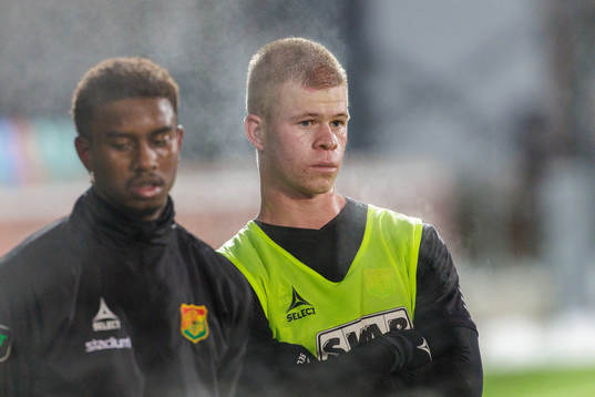 GAIS Filip Gustafssonunder en träning