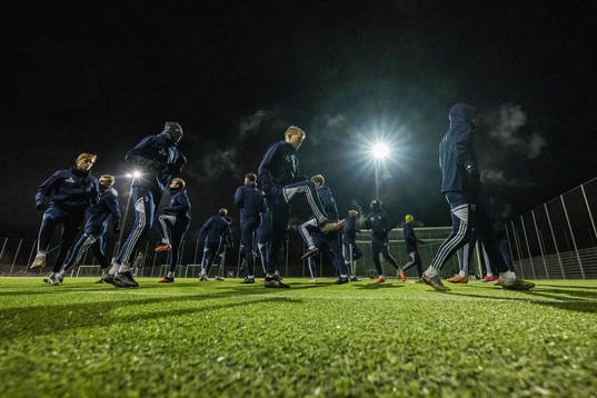 Bläddra bland fler bilder av Fotboll, Ettan Södra, Ängelhom, Träning