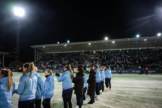 Supportar på läktaren