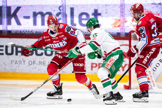 Timrås Sebastian Hartmann och Rögles Simon Ryfors