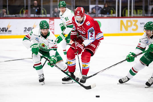 Rögles Simon Ryfors och Timrås Per Svensson