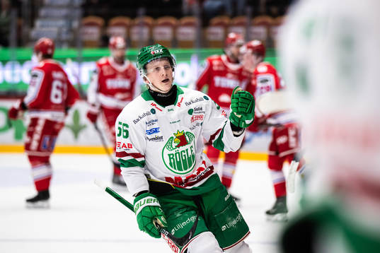 Rögles Adam Engström jublar