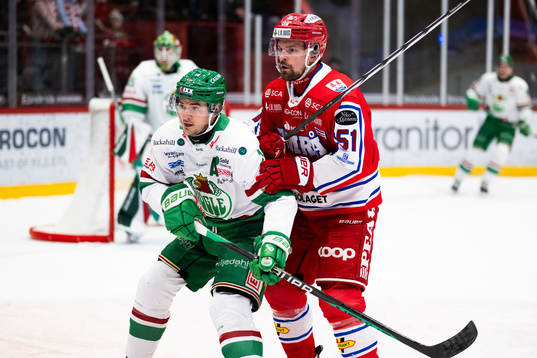 Rögles Brady Ferguson och Timrås Anton Lander