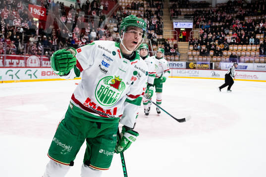 Rögles Albin Sundsvik jublar