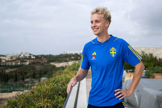 Victor Larsson of the Swedish men's football national team