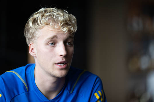 Victor Larsson of the Swedish men's football national team