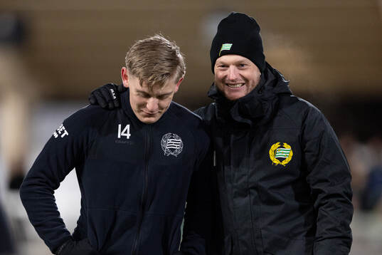 Dennis Collander och tränare Kim Hellberg