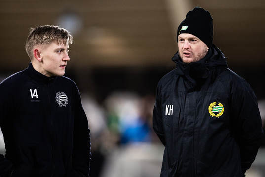 Dennis Collander och tränare Kim Hellberg