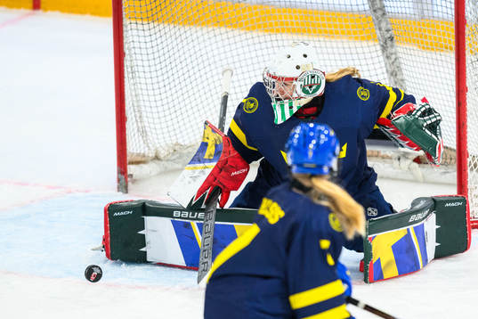 Goalkeeper Maja Helge of Sweden