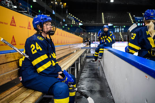 Ebba Hedqvist of Sweden looks dejected