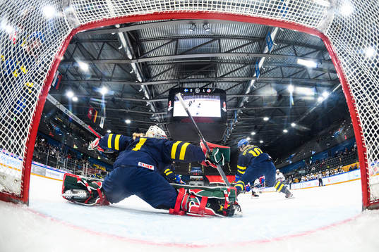 Goaltender Maja Helge of Sweden
