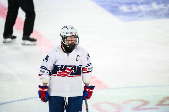 Margaret Scannell of USA looks dejected