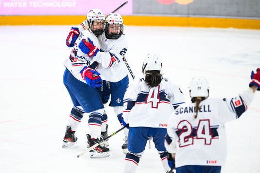 Haley Box of USA celebrates