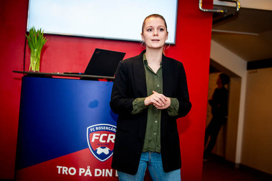 under en presskonferens med FC Rosengård