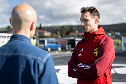 Interim coach Daniel Bäckström of the Swedish men's