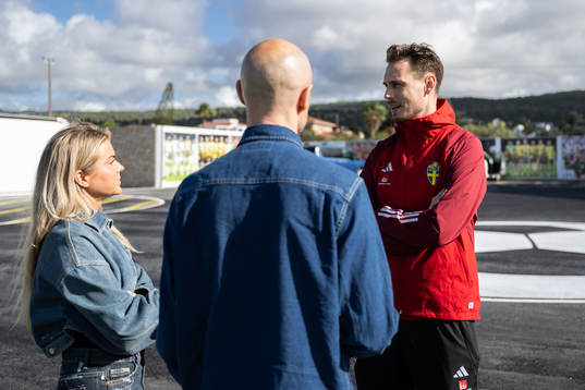Interim coach Daniel Bäckström of the Swedish men's