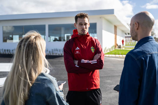 Interim coach Daniel Bäckström of the Swedish men's
