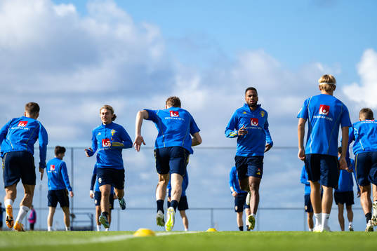 Sebastian Nanasi and Isaac Kiese Thelin of the Swedish