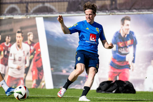 Johan Karlsson of the Swedish men's football national team