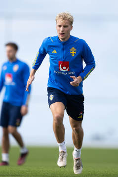 Victor Larsson of the Swedish men's football national team