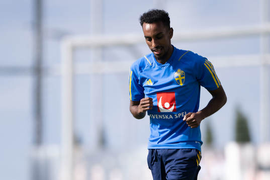 Taha Ali of the Swedish men's football national team at a