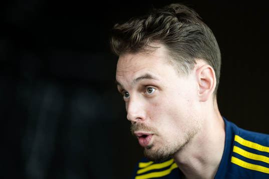 Interim coach Daniel Bäckström of the Swedish men's