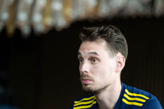 Interim coach Daniel Bäckström of the Swedish men's