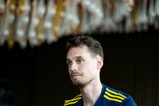 Interim coach Daniel Bäckström of the Swedish men's