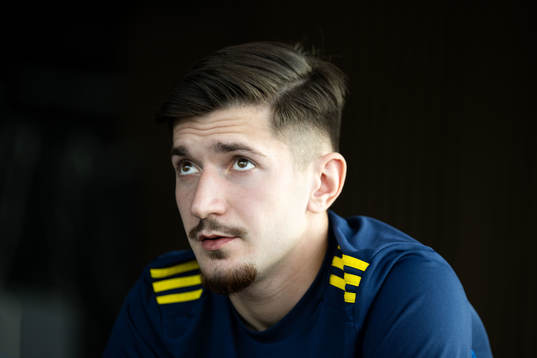 Armin Gigovic of the Swedish men's football national team