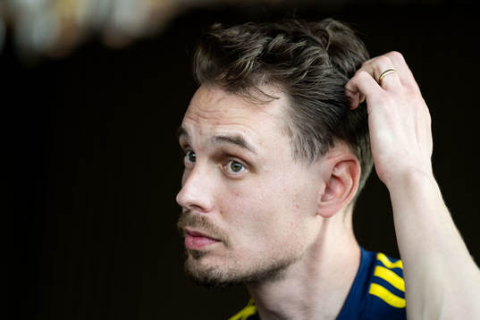 Interim coach Daniel Bäckström of the Swedish men's