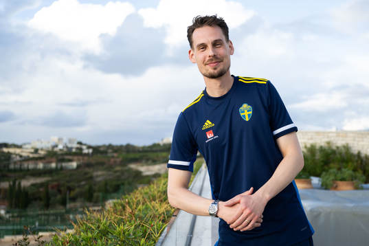 Interim coach Daniel Bäckström of the Swedish men's