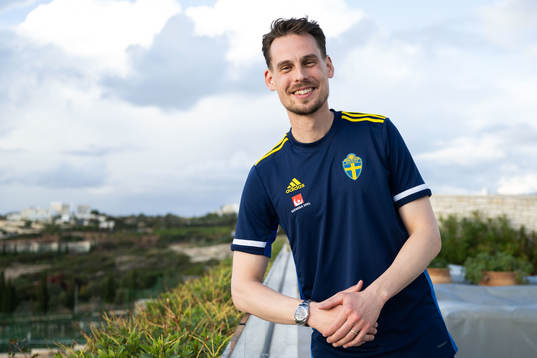 Interim coach Daniel Bäckström of the Swedish men's