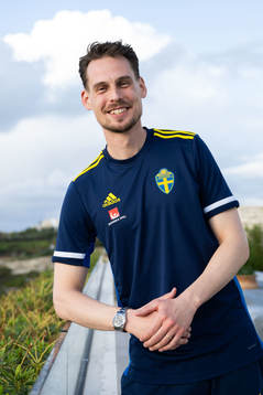 Interim coach Daniel Bäckström of the Swedish men's