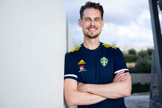 Interim coach Daniel Bäckström of the Swedish men's