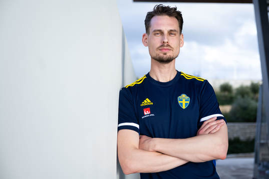 Interim coach Daniel Bäckström of the Swedish men's