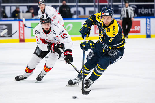 Södertäljes Viktor Grahn och Nybros Adam Persson