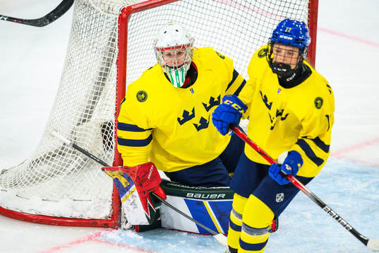 Goalkeeper Maja Helge of Sweden