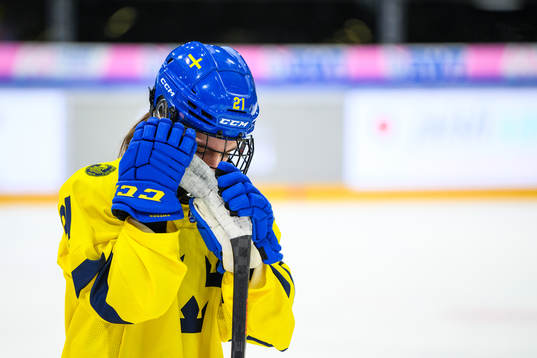 Emma Rehn of Sweden looks dejected