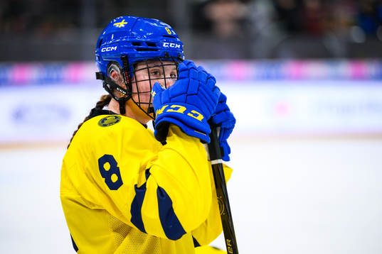 Jenna Raunio of Sweden looks dejected
