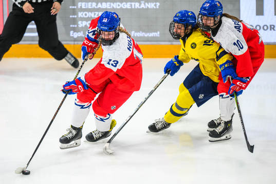 Veronika Hujova of Czechia, Edit Danielsson of Sweden and