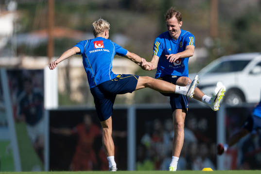 Victor Larsson and  Adam Carlén of the Swedish men's