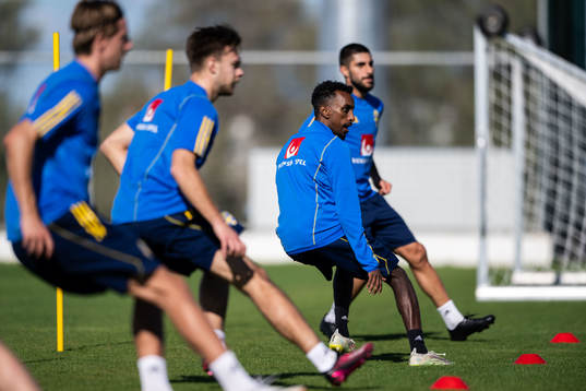 Taha Ali of the Swedish men's football national team at a